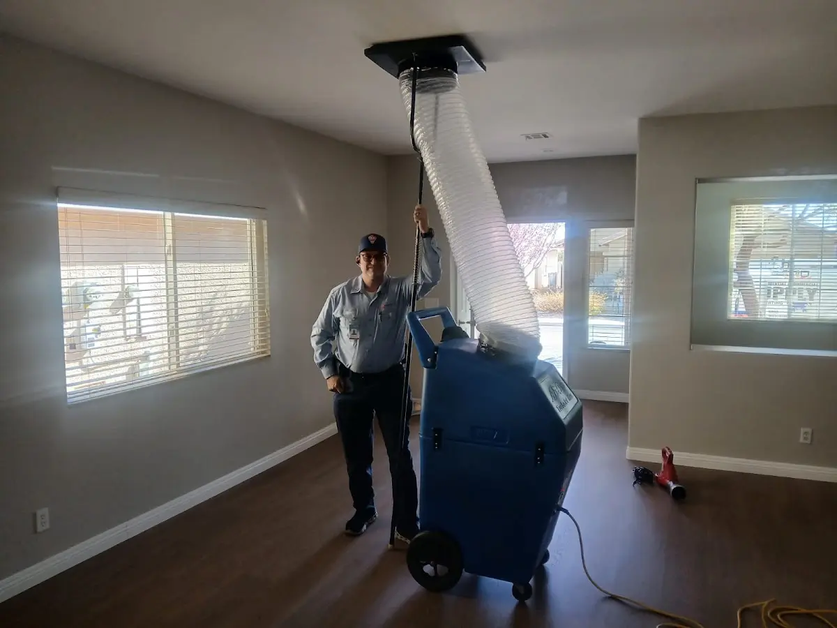 Professional Dryer Vent Cleaning work inside a Carthage home